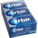 Orbit Peppermint Sugarfree Gum - 12 packs - Peppermint - Individually Wrapped - 14 /Pack - 12 / Box