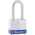 Master Lock Long-shackle Padlock - Keyed Different - 1.50" Shackle Diameter - Cut Resistant, Pick Proof, Rust Resistant - Steel Gray - 1 Each