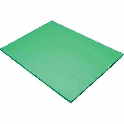 Tru-Ray Construction Paper - 24" Width x 18" Length - 76 lb Basis Weight - Festive Green - Sulphite - 1 Pack
