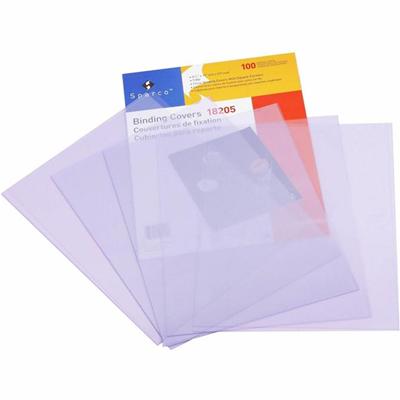 Sparco Clear View 18205 Premium Presentation Cover - 8 1/2" x 11" - Plastic - Clear - Spill Proof, Tear Proof - 100 / Box