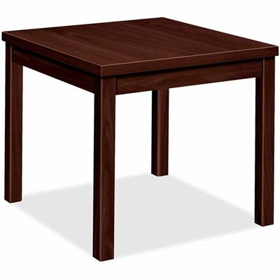 HON H80193 End Table - 20" Height x 24" Width x 20" Depth - Flat Edge - Finish: Mahogany - 1 Each