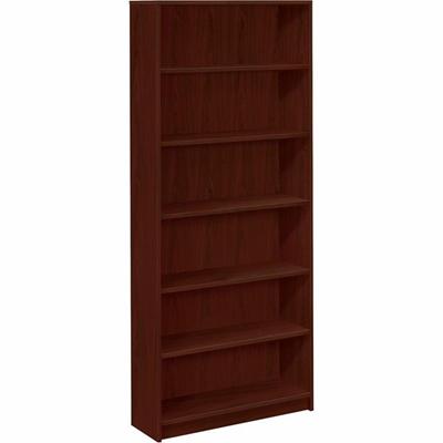 HON 1870 H1877 Bookcase - 84" Height x 36" Width x 11.5" Depth - 6 Shelve(s) - Finish: Mahogany - 1 Each