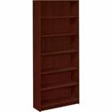 HON 1870 H1877 Bookcase - 84" Height x 36" Width x 11.5" Depth - 6 Shelve(s) - Finish: Mahogany - 1 Each