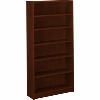 HON 1870 H1876 Bookcase - 72.6" Height x 36" Width x 11.5" Depth - 6 Shelve(s) - Finish: Mahogany - 1 Each