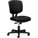 HON Volt Chair - Black Seat Color - Black Back Color - Fabric Back Material - Black Frame Color - Low Back - 5-star Base - Black - 1 Each