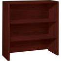 HON 10500 H105292 Bookcase Hutch - 37.1" Height x 36" Width x 14.6" Depth - 2 Shelve(s) - Flat Edge - Finish: Mahogany - 1 Each