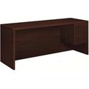 HON 10500 H10545R Pedestal Credenza - 29.5" Height x 72" Width x 24" Depth - Total Drawer(s): 2Right Side - Flat Edge - 1 Each