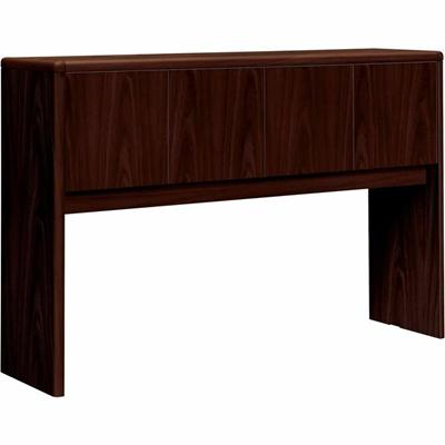 HON 10700 H10732 Hutch - 37.1" Height x 62.6" Width x 14.6" Depth - Waterfall Edge - Finish: Mahogany - 1 Each