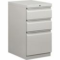 HON Brigade H33720R Pedestal - 28" Height x 15" Width x 19.9" Depth - Total Drawer(s): 3 - Finish: Light Gray - 1 Each