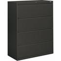 HON Brigade 800 H894 Lateral File - 53.3" Height x 42" Width x 18" Depth - Total Drawer(s): 4 - Finish: Charcoal - 1 Each