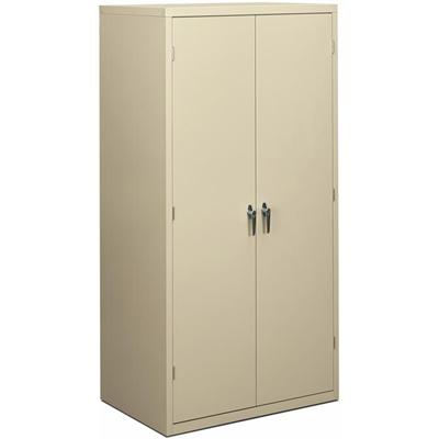HON Brigade HSC2472 Storage Cabinet - 36" Width x 24.1" Depth x 72" Height - 5 x Shelf(ves) - Hinged Door(s) - 564.38 lb Load Capacity - Adjustable Shelf, Rugged, Reinforced, Welded, Locking Mechanism, Leveling Glide, Heavy Duty, Durable, Tamper Resi