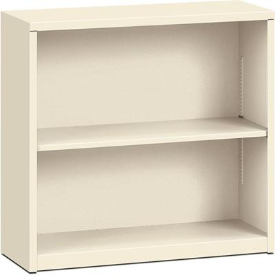 HON Brigade Steel Bookcase - 2 Shelf(ves) - 29" Height x 34.50" Width x 12.62" Depth - Adjustable Shelf, Reinforced, Welded, Durable, Compact - Steel - 1 Each