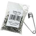 Charles Leonard Safety Pins - 1.5" Length - Rust Resistant - Silver - Steel - 1 Pack