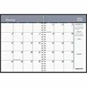 House of Doolittle Expense Log/Memo Page Monthly Planner - Julian Dates - Monthly - 14 Month - December 2025 to January 2027 - 1 Month Double Page Layout - 6 7/8" x 8 3/4" Sheet Size - 1.50" x 1.50" Block - Wire Bound - Simulated Leather, Paper - Bla