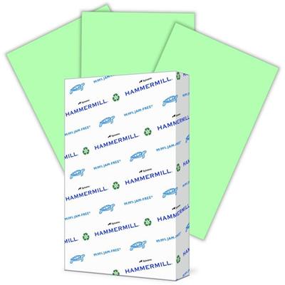 Hammermill Colors Recycled Copy Paper - Green - Legal - 8 1/2" x 14" - 20 lb Basis Weight - Smooth - Sustainable Forestry Initiative (SFI) - Archival-safe, Acid-free - Green - 10 / Pack