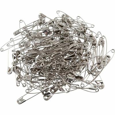 Charles Leonard Safety Pins - 2" Length - Silver - Steel - 1 Pack