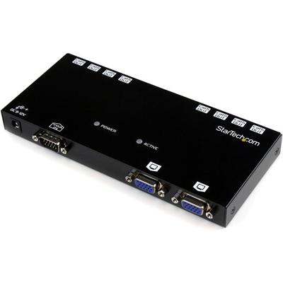 StarTech.com 8-Port VGA Video Extender over Cat 5 - 1 Input Device - 8 Output Device - 500 ft Range - SXGA - 1280 x 1024 - Twisted Pair - Category 5 - TAA Compliant