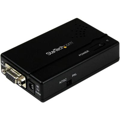StarTech.com High Resolution VGA to Composite or S-Video Signal Converter - Functions: Signal Conversion, Video Conversion - VGA - 1600 x 1200 - S-Video - VGA - 1 Each - PC - External - TAA Compliant