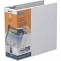 QuickFit View Binder, 3-Ring Binder, Angle D Ring, 4 Inch, White - 4" Binder Capacity - 8 1/2" x 11" Sheet Size - 750 Sheet Capacity - 3 x 4" Ring(s) - Fastener(s): D-Ring - Polypropylene - White - Recycled - Locking Ring, Heavy Duty - 1 Each