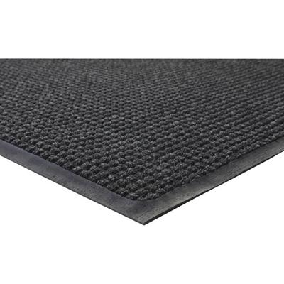Genuine Joe WaterGuard Indoor/Outdoor Mats - Carpeted Floor, Hard Floor, Indoor, Outdoor - 60" Length x 36" Width - Rubber, Polypropylene - Charcoal Gray - 1 Each