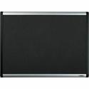 Lorell Mesh Bulletin Board - 36" Board Height x 48" Board Width - Fabric Surface - Black Anodized Aluminum Frame - 1 Each