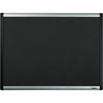 Lorell Mesh Bulletin Board - 36" Board Height x 24" Board Width - Fabric Surface - Black Anodized Aluminum Frame - 1 Each