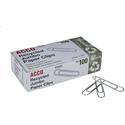 ACCO Recycled Paper Clips - Jumbo - 1.6" Length - 20 Sheet Capacity - Reusable, Durable - Silver - Metal - 100 / Box