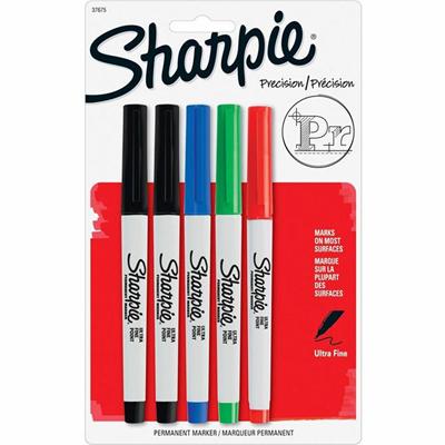 Sharpie Precision Permanent Markers - Ultra Fine Marker Point - Assorted Ink - 1 Pack