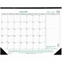 Blueline EcoLogix Monthly Desk Pad Calendar, 22" x 17" , English - Monthly - 12 Month - January 2026 to December 2026 - 1 Month Single Page Layout - 22" x 17" Sheet Size - Desk Pad - Chipboard, Cardboard - Notepad, Reference Calendar - 1 Each