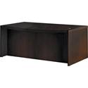 Safco Aberdeen Series 72" Bow Front Desk - 29.5" Height x 72" Width x 42" Depth, x 1.6" Thickness Surface - Fluted Edge - Material: Medium Density Fiberboard (MDF), Laminate - Finish: Mocha - Cable Management, Grommet, Modesty Panel, Leveler - 1 Each