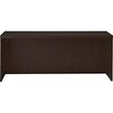 Safco Aberdeen 72" Credenza - 29.5" Height x 72" Width x 24" Depth, x 1.6" Thickness Surface - Material: Medium Density Fiberboard (MDF), Laminate - Finish: Mocha - Cable Management, Grommet, Leveler, Modesty Panel - 1 Each