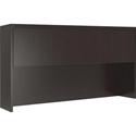 Safco Aberdeen Series Hutch - 39" Height x 72" Width x 15" Depth - Fluted Edge - Finish: Laminate, Mocha - Cord Management, Leveling Glide, Grommet, Modesty Panel, Scratch Resistant - 1 Each