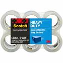 Scotch Heavy-Duty Shipping/Packaging Tape - 54.60 yd Length x 1.88" Width x 3.1 mil Thickness - 3" Core - Clear - Synthetic Rubber Resin - Rubber Resin Backing - Breakage Resistance - For Packing, Mailing, Moving, Shipping, Protecting, Holding - 6 / 