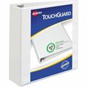 Avery&reg; TouchGuard View 3 Ring Binder - 3" Binder Capacity - Letter - 8 1/2" x 11" Sheet Size - 635 Sheet Capacity - 635 Ring(s) - Fastener(s): Slant Ring - Pocket(s): 4 - Polypropylene - Adhesive, Antimicrobial, Durable, Heavy Duty, Pocket, Recyc