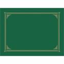 Geographics A4, Letter Recycled Certificate Holder - 8 19/64" x 11 45/64" , 8 1/2" x 11" , 8" x 10" - Green - Embossed, Die-cut - 30% Recycled - 6 / Pack