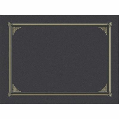 Geographics A4, Letter Recycled Certificate Holder - 8 19/64" x 11 45/64" , 8 1/2" x 11" , 8" x 10" - Metallic Gray - Embossed - 30% Recycled - 6 / Pack