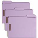 Smead 1/3 Tab Cut Letter Recycled Fastener Folder - 8 1/2" x 11" - 3/4" Expansion - 2 x 2K Fastener(s) - 2" Fastener Capacity - Top Tab Location - Assorted Tab Position - 11 pt. - 2 Plys - Lavender - 10% Recycled - 50 / Box