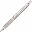 Pentel EnerGel Alloy Rollerball Pen - 0.7 mm Medium Pen Point - Refillable - Retractable - Black Ink - Gel-based - Metallic Silver Metal Barrel - Stainless Steel Tip - 1 Each