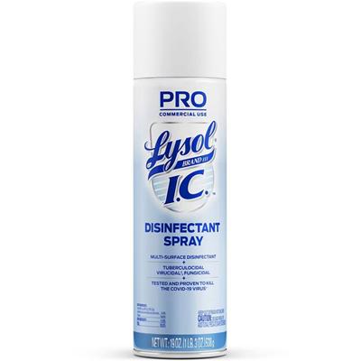Lysol I.C. Disinfectant Spray - For Hard Surface, Nonporous Surface - 19 fl oz (0.6 quart) - Recommended For: Germs Remover - Anti-bacterial, Disinfectant - Clear - 1 Each