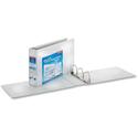 Cardinal ClearVue Overlay Tabloid D-Ring Binder - 3" Binder Capacity - Tabloid - 11" x 17" Sheet Size - 725 Sheet Capacity - 3 1/10" Spine Width - 3 Ring(s) - Fastener(s): D-Ring - Vinyl - White - 3.19 lb - Recycled - Clear Overlay, Non Locking Mecha