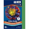 Tru-Ray Heavyweight Construction Paper - 12" Width x 9" Length - Holiday Green - Sulphite - 1 Pack