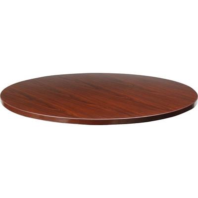 Lorell Essentials Conference Tabletop - Laminated Round, Mahogany Top - Contemporary Style - 41.38" Table Top Width x 41.38" Table Top Depth x 1" Table Top Thickness - Conferencing - Assembly Required - Wood Top Material - 1 Each