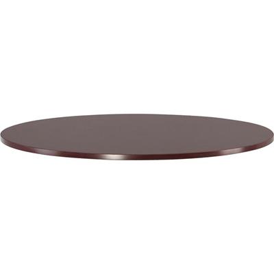Lorell Essentials Conference Tabletop - Laminated Round, Mahogany Top - 47.25" Table Top Width x 47.25" Table Top Depth x 1.25" Table Top Thickness - 1" Height - Conferencing - Assembly Required - Wood Top Material - 1 Each