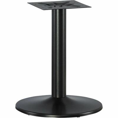 Lorell Essentials Round Conference Table Steel Base - Round Base - 28.50" Height x 23.63" Width x 23.63" Depth - Conferencing - Assembly Required - Black - 1 Each