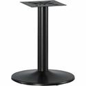 Lorell Essentials Round Conference Table Steel Base - Round Base - 28.50" Height x 23.63" Width x 23.63" Depth - Conferencing - Assembly Required - Black - 1 Each