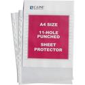 C-Line A4 Size Top-Loading Sheet Protectors - For A4 8 1/4" x 11 3/4" Sheet - Ring Binder - Rectangular - Clear - Polypropylene - 50 / Box