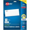 Avery&reg; Easy Peel Inkjet Return Address Labels - 2/3" Width x 1 3/4" Length - Permanent Adhesive - Rectangle - Inkjet - White - Paper - 60 / Sheet - 25 Total Sheets - 1500 Total Label(s) - 1500 / Pack
