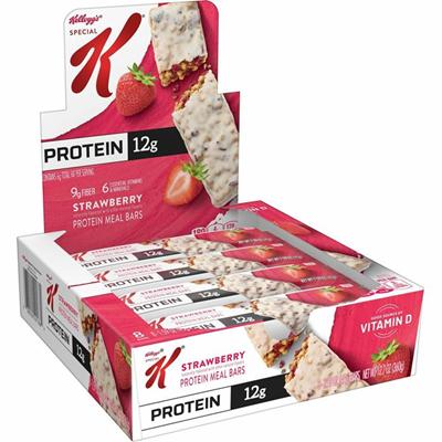 Kellogg's Keebler Special K Protein Meal Bars - Strawberry - 12.70 oz - 8 / Box