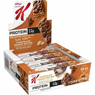 Special K Keebler Special K Protein Meal Bars - Chocolate, Peanut Butter - 1.59 oz - 8 / Box