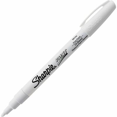 Sharpie Paint Marker - Fine Marker Point - White Ink - Oil Based - 1 Each